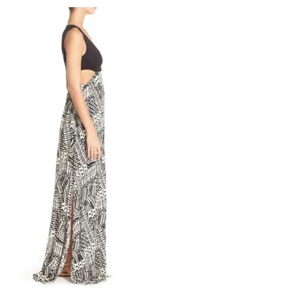 L*Space Ivory Coast Sleeveless Cutout Maxi Dress Black Small - Picture 4 of 10